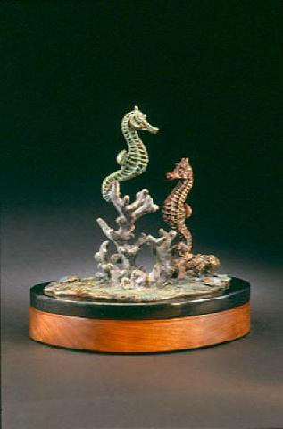 Coral Corral, Pair of Sea Horses - Kim Shaklee