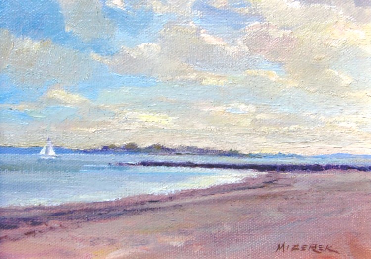 Mizerek.Skies over sandy shores