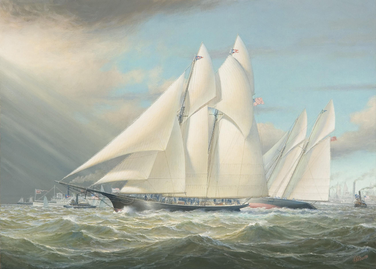 Pearce.Schooner Yacht Sappho