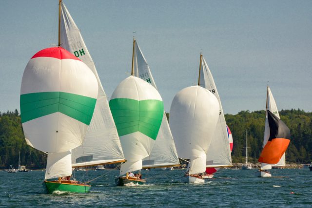 Dark Harbor 20s racing off Islesboro, ME. Photo Credit: Antelo Devereux, Jr.